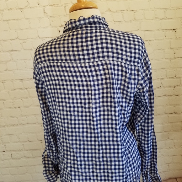 Paradigma blue gingham shirt - Picture 5 of 7